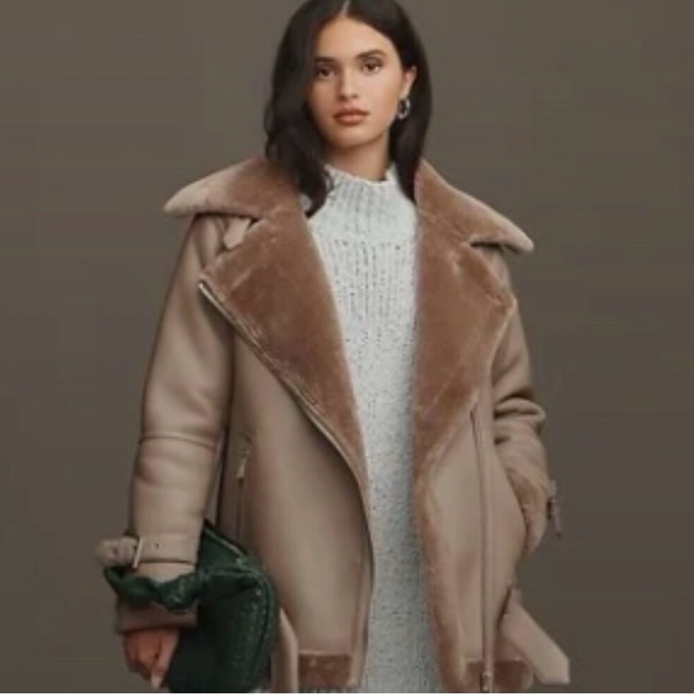 Avec Les Filles Brown Teddy Jacket